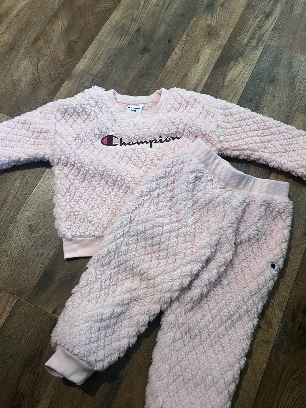 Champion Soft Pink Sherpa Set for Kids